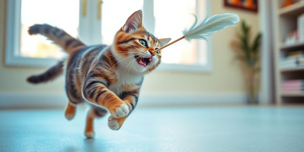 Katzenangel kaufen: Spielspaß, der den Jagdtrieb weckt