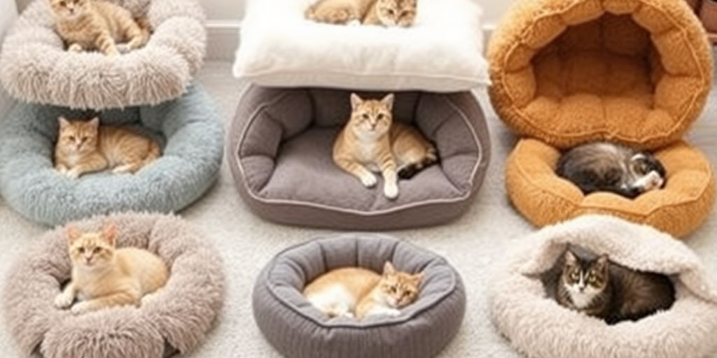 Katzenkissen & -betten: Komfort, Material und Größe