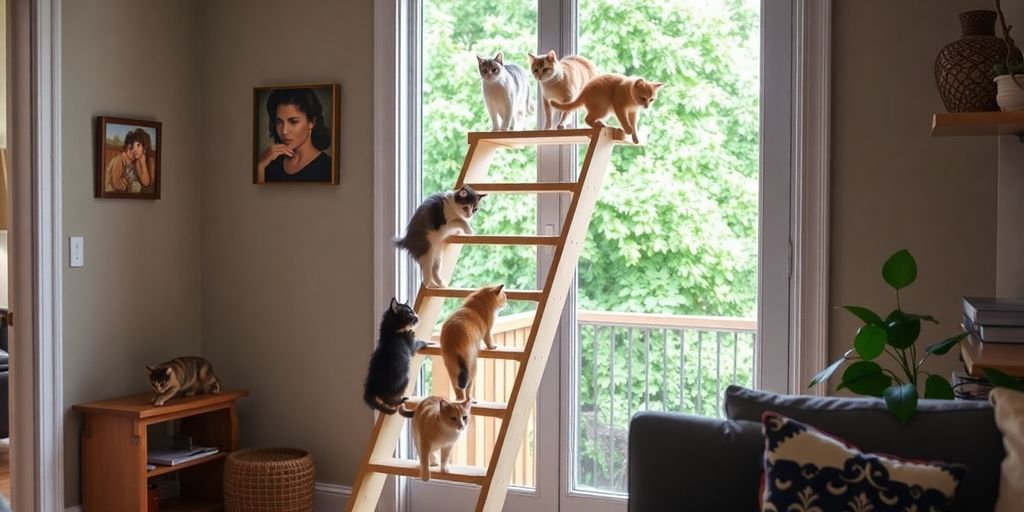 Katzenleiter für Freigänger: sicher rein und raus